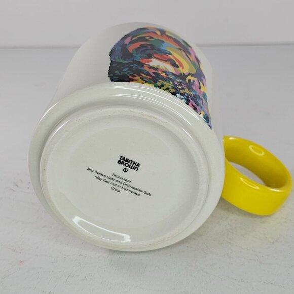 Tabitha Brown Stoneware Mug Colorful Doodle Dog - Picture 5 of 8